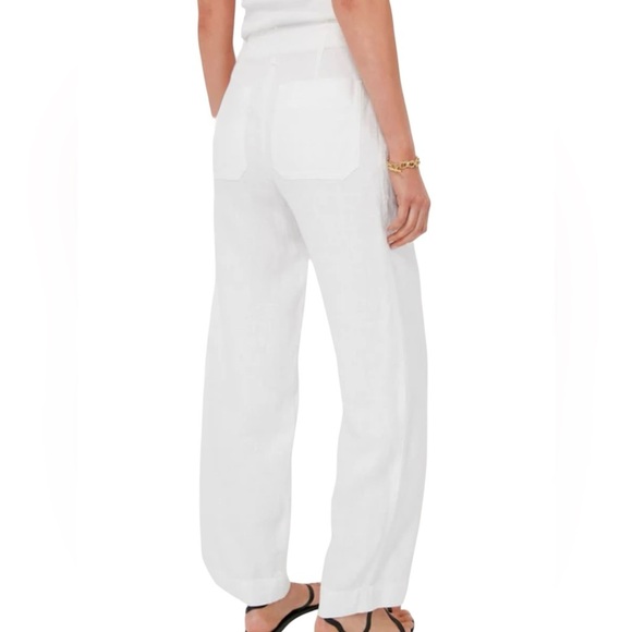 Vince Hemp Drawstring Tie Front White Pants Size S - Picture 6 of 14